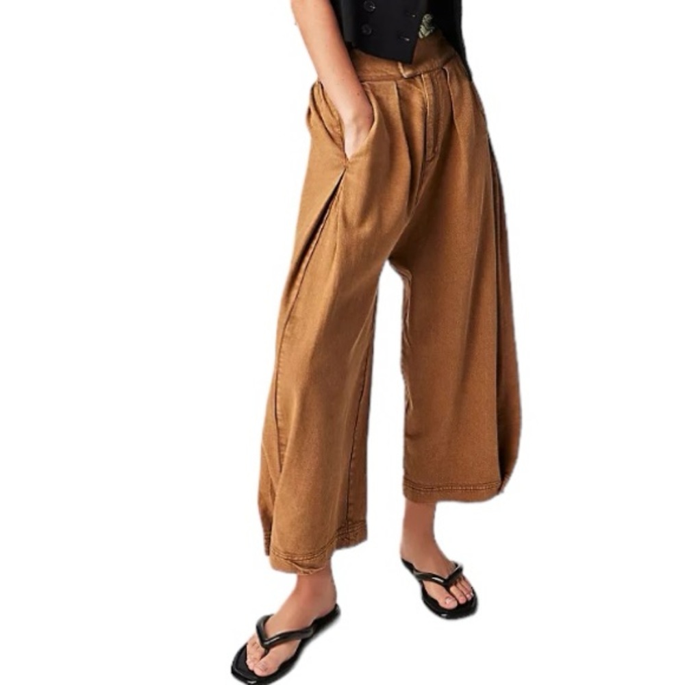 Free People Cool Harbor Wide-Leg Pants | Size Large